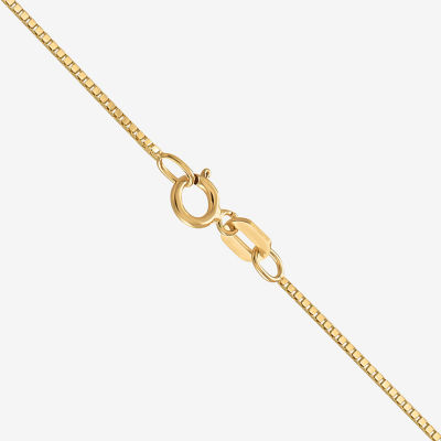 14K Gold 14-30" Solid Box Chain Necklace