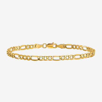 14K Gold 7 Inch Solid Curb Chain Bracelet - JCPenney