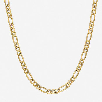 10K Gold 24 Inch Semisolid Figaro Chain Necklace - JCPenney