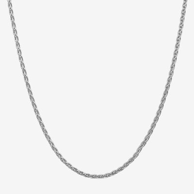 14K Gold Inch Solid Wheat Chain Necklace