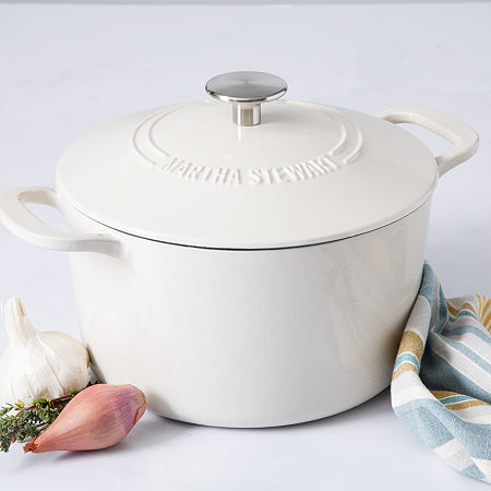 Martha Stewart Cast Iron 4-qt. Dutch Oven, One Size, Beige