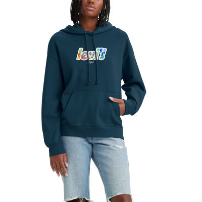Levi's Womens Long Sleeve Hoodie, Color: Gibralter Sea - JCPenney
