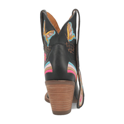 Dingo Womens Melody Stacked Heel Cowboy Boots