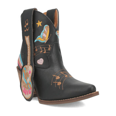 Dingo Womens Melody Block Heel Cowboy Boots