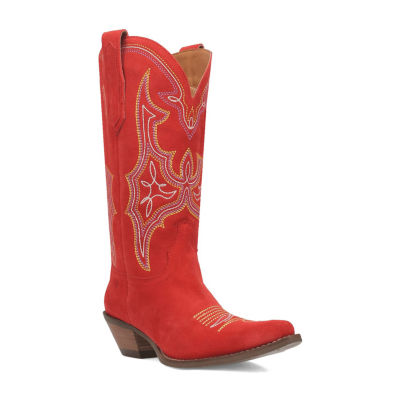 Dingo Womens Hot Sauce Stacked Heel Cowboy Boots