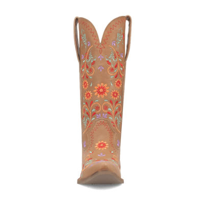 Dingo Womens Beetle Juice Stacked Heel Cowboy Boots