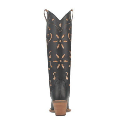 Dingo Womens Rhymin Stacked Heel Cowboy Boots