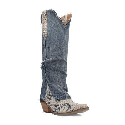 Dingo Womens Shabby Block Heel Cowboy Boots