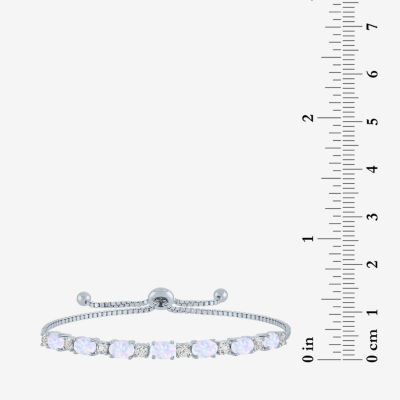 Gemstone Sterling Silver Bolo Bracelet