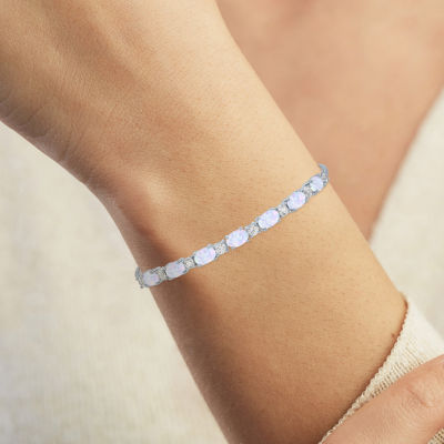 Gemstone Sterling Silver Bolo Bracelet