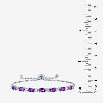 Gemstone Sterling Silver Bolo Bracelet