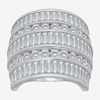 (I / I1) 4 CT. T.W. Lab Grown White Diamond 10K Gold Round Band