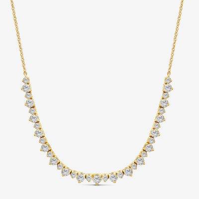 (Si2/ H) Womens 1 3/4 CT. T.W. Lab Grown White Diamond 10K Gold Pendant Necklace