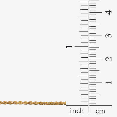 Made in Italy Womens 24K Gold Over Silver 16 Inch Rope Chain Necklace