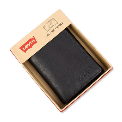 Levi's Slim Trifold W/Zipper Mens Personalized Slim Fold Wallet