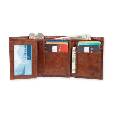 Dockers Rfid Extra Capacity Trifold With Zipper Mens Trifold Wallet