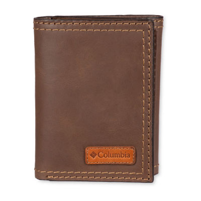 Columbia Leather Rfid Extra Capacity Trifold Wallet