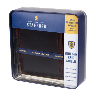 Stafford Distressed Mens RFID Blocking Bifold Wallets