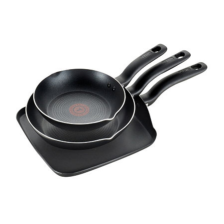 T-Fal Culinaire 3-pc. Non-Stick Cookware Set, One Size, Black