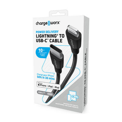 Chargeworx 6 Power Delivery Lightning To Usb-C Cbl