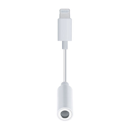 Chargeworx Lightning Aux Adaptor Charging Cable In White