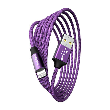 Chargeworx 10Ft Usb Cable Lightning Connector, One Size, Purple