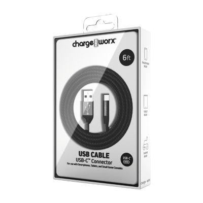 Chargeworx 6Ft Usb C Cable Type Connector