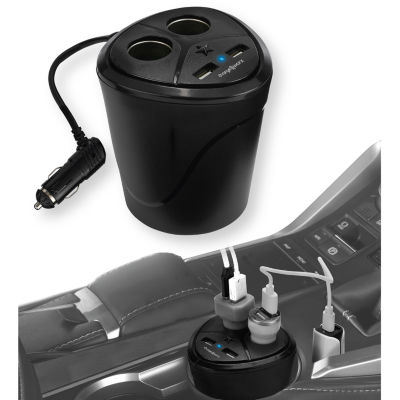 Chargeworx 12V Dual Usb Cup Holder Mount