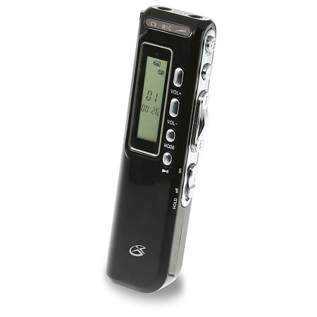 GPX PR047B 4GB Digital Voice Recorder, One Size, Black