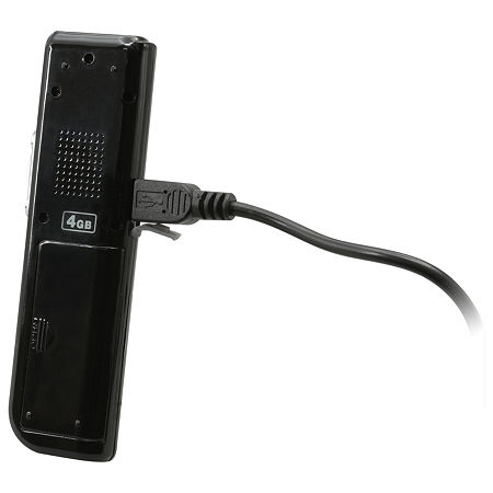 GPX PR047B 4GB Digital Voice Recorder, One Size, Black