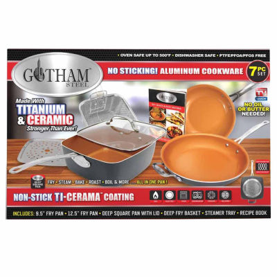 Gotham Steel 7-pc. Aluminum Non-Stick Cookware Set