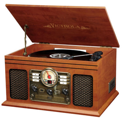 Victrola VTA-200B Wooden 6-In-1 Nostalgic Classic Turntable with Bluetooth