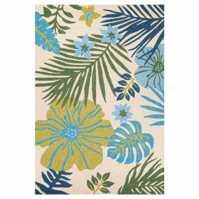 Couristan Covington Summer Laila Floral Hooked Rectangular Accent Rug