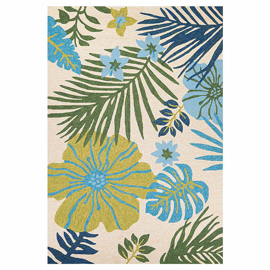 Couristan Covington Summer Laila Floral Hooked Rectangular Accent Rug