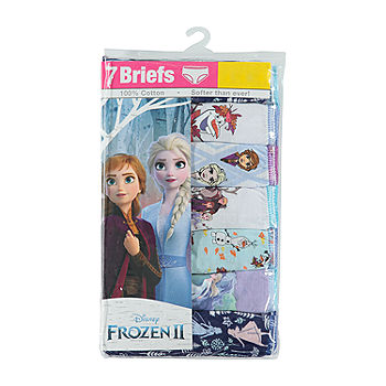 Disney Frozen Anna Elsa Girls' Toddler 7 Pair Panty Set Size 2t/3t for sale  online