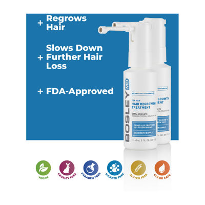 BosleyMD Mens Regrowth Spray Hair Treatment 2 oz.