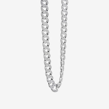 24 Length Stainless Steel Necklace Curb Chain With Lobster Clasp 24 Inches  Lead Free Cadmium Free 2498 