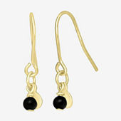 Bijoux Bar Gold Tone Halloween Womens Black Onyx 3 Pair Earring Set