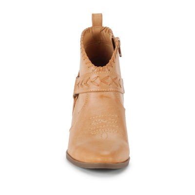 Frye and Co. Womens Palma Stacked Heel Booties