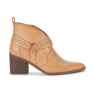 Frye and Co. Womens Palma Stacked Heel Booties