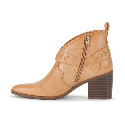 Frye and Co. Womens Palma Stacked Heel Booties
