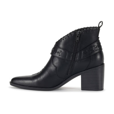 Frye and Co. Womens Palma Stacked Heel Booties