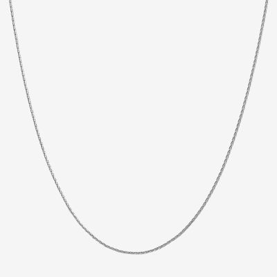 14K Gold Inch Solid Wheat Chain Necklace