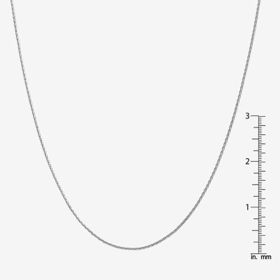 14K Gold Inch Solid Wheat Chain Necklace