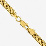 14K Gold 18 Inch Semisolid Wheat Chain Necklace