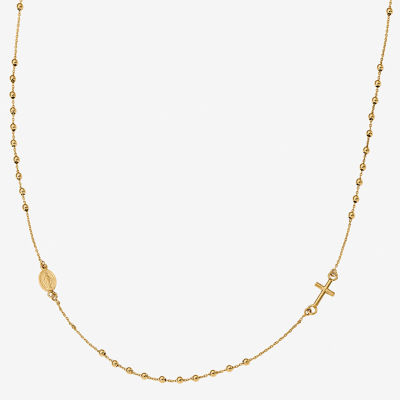 Miraculous Medal Womens 14K Gold Rosary Necklaces JCPenney