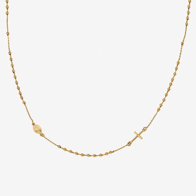 Miraculous Medal Womens 14K Gold Rosary Necklaces JCPenney