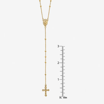 Miraculous Medal Womens 14K Gold Rosary Necklaces