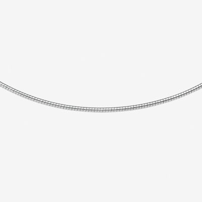 14K Gold Inch Solid Omega Chain Necklace