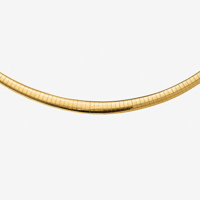 14K Gold Inch Omega Chain Necklace